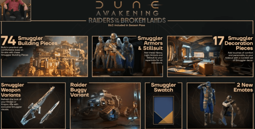 dune awakening raiders of the broken lands dlc contents
